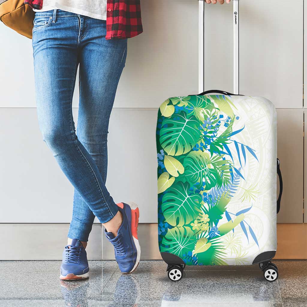Hawaii Tropical Plant Omaomao Luggage Cover Vibrant Polynesian Pattern