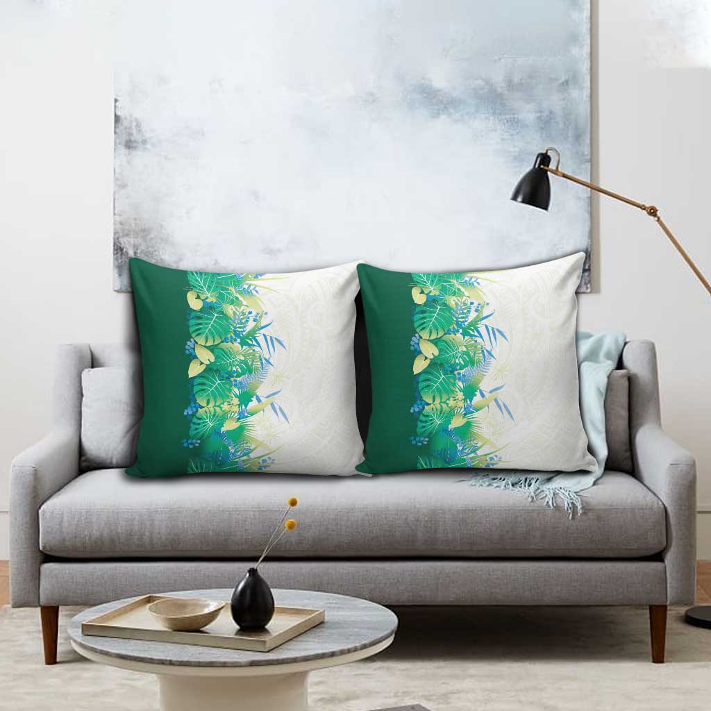 Hawaii Tropical Plant Omaomao Pillow Cover Vibrant Polynesian Pattern