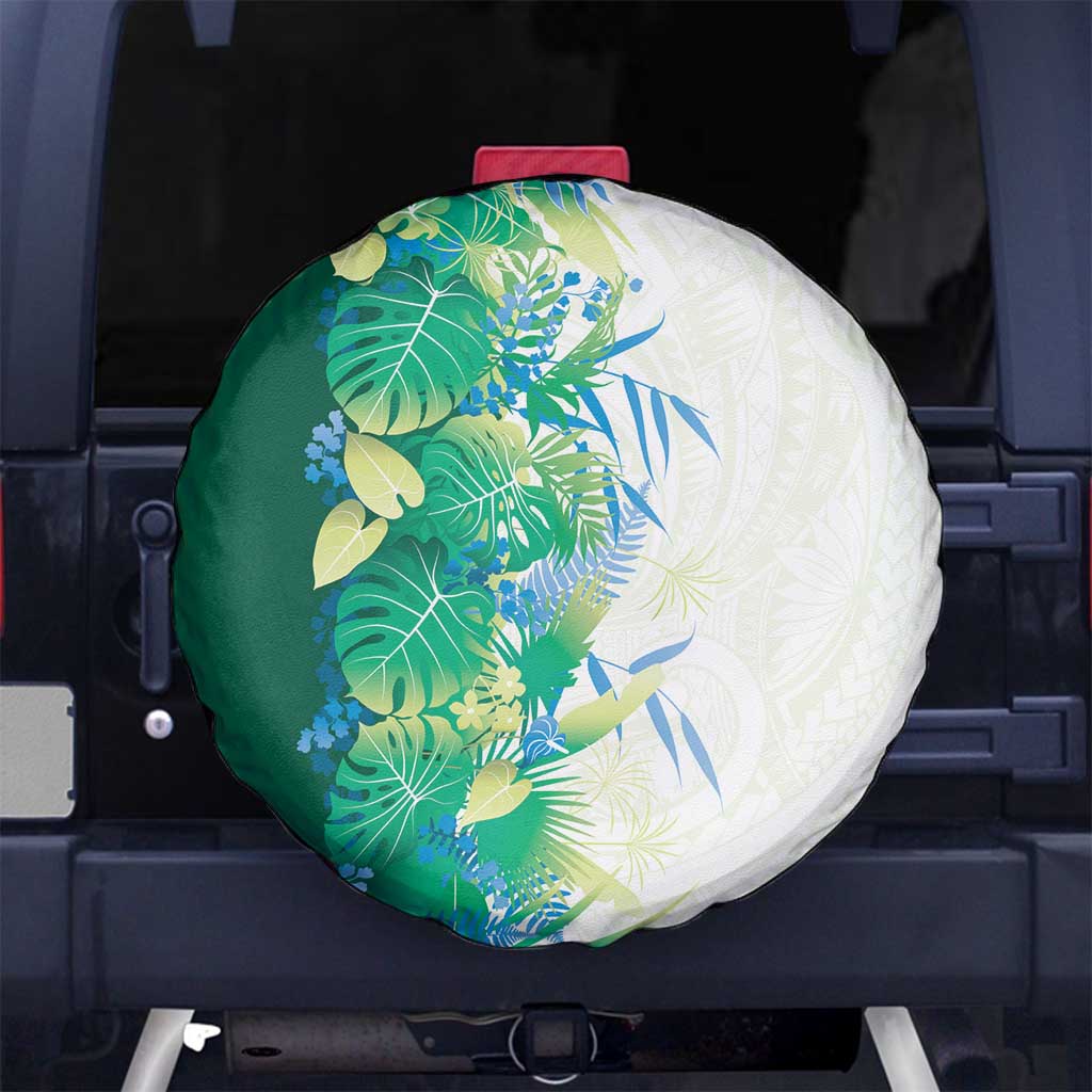 Hawaii Tropical Plant Omaomao Spare Tire Cover Vibrant Polynesian Pattern LT01 No hole Green - Polynesian Pride