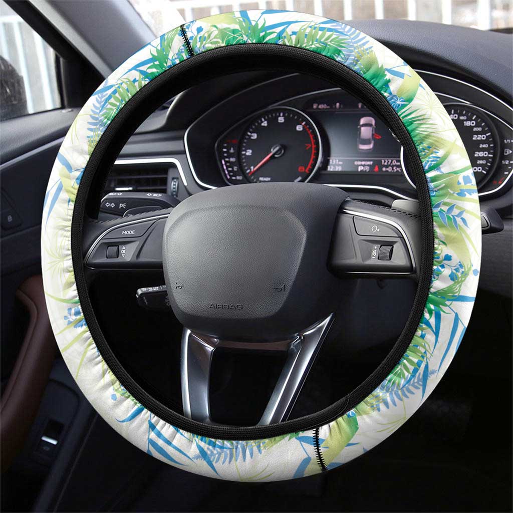 Hawaii Tropical Plant Omaomao Steering Wheel Cover Vibrant Polynesian Pattern LT01 - Polynesian Pride