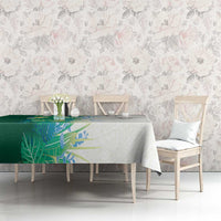 Hawaii Tropical Plant Omaomao Tablecloth Vibrant Polynesian Pattern