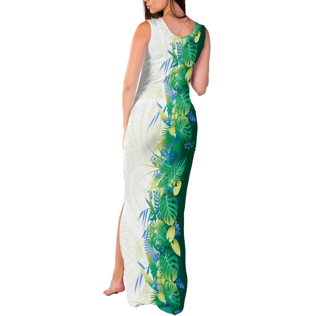 Hawaii Tropical Plant Omaomao Tank Maxi Dress Vibrant Polynesian Pattern LT01 - Polynesian Pride
