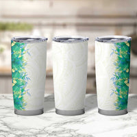 Hawaii Tropical Plant Omaomao Tumbler Cup Vibrant Polynesian Pattern