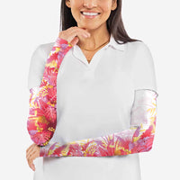Hawaii Tropical Plant Akala Arm Sleeves Vibrant Polynesian Pattern