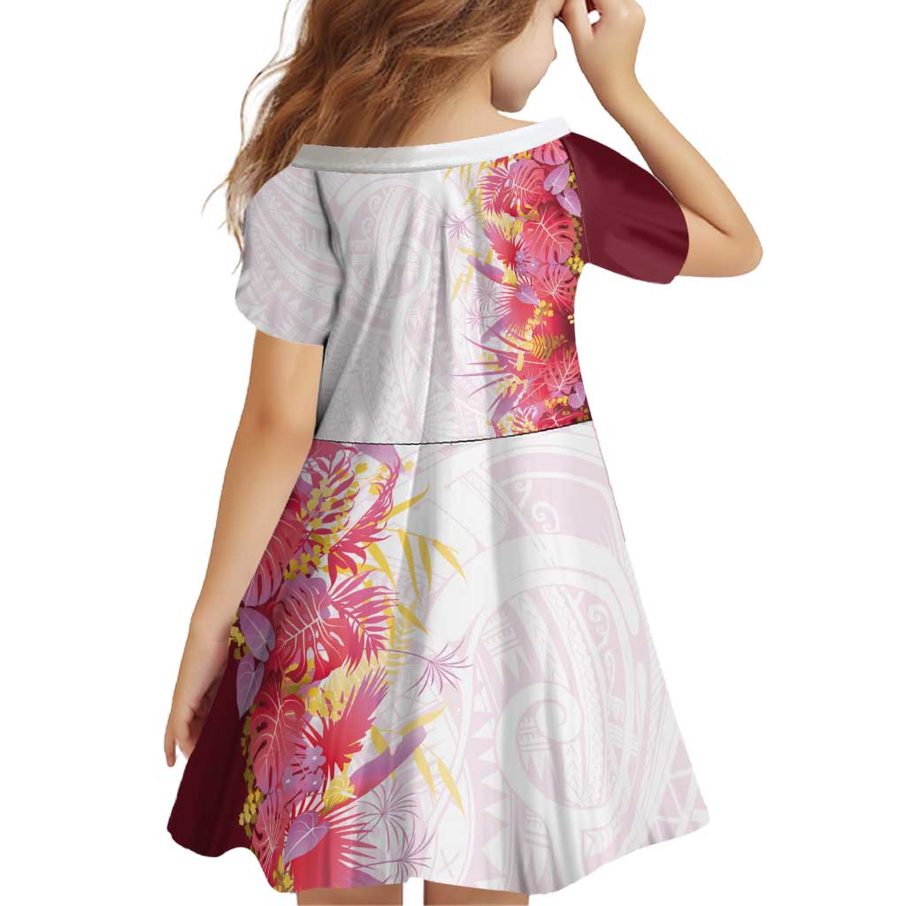 Hawaii Tropical Plant Akala Family Matching Off Shoulder Maxi Dress and Hawaiian Shirt Vibrant Polynesian Pattern LT01 - Polynesian Pride