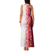 Hawaii Tropical Plant Akala Family Matching Tank Maxi Dress and Hawaiian Shirt Vibrant Polynesian Pattern LT01 - Polynesian Pride