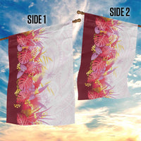 Hawaii Tropical Plant Akala Garden Flag Vibrant Polynesian Pattern