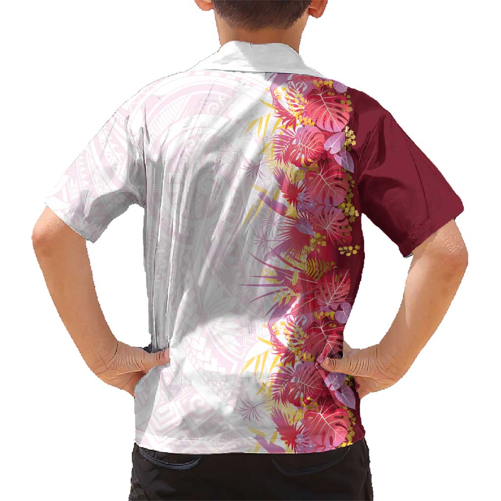 Hawaii Tropical Plant Akala Kid Hawaiian Shirt Vibrant Polynesian Pattern LT01 - Polynesian Pride