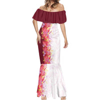Hawaii Tropical Plant Akala Mermaid Dress Vibrant Polynesian Pattern LT01 - Polynesian Pride