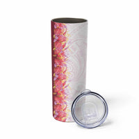 Hawaii Tropical Plant Akala Skinny Tumbler Vibrant Polynesian Pattern LT01 - Polynesian Pride