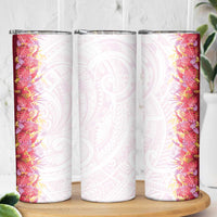 Hawaii Tropical Plant Akala Skinny Tumbler Vibrant Polynesian Pattern LT01 - Polynesian Pride