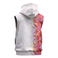 Hawaii Tropical Plant Akala Sleeveless Zip Hoodie Vibrant Polynesian Pattern LT01 - Polynesian Pride