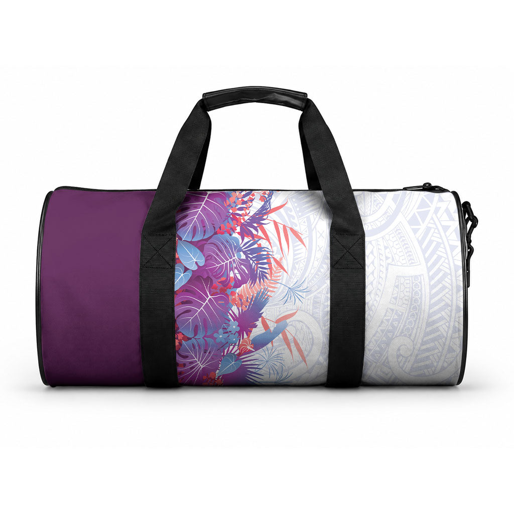 Hawaii Tropical Plant Poni Duffle Bag Vibrant Polynesian Pattern LT01 One size Purple - Polynesian Pride