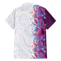 Hawaii Tropical Plant Poni Family Matching Short Sleeve Bodycon Dress and Hawaiian Shirt Vibrant Polynesian Pattern LT01 - Polynesian Pride