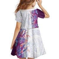 Hawaii Tropical Plant Poni Family Matching Summer Maxi Dress and Hawaiian Shirt Vibrant Polynesian Pattern LT01 - Polynesian Pride