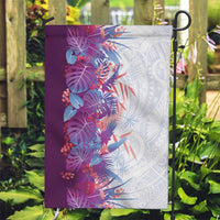 Hawaii Tropical Plant Poni Garden Flag Vibrant Polynesian Pattern
