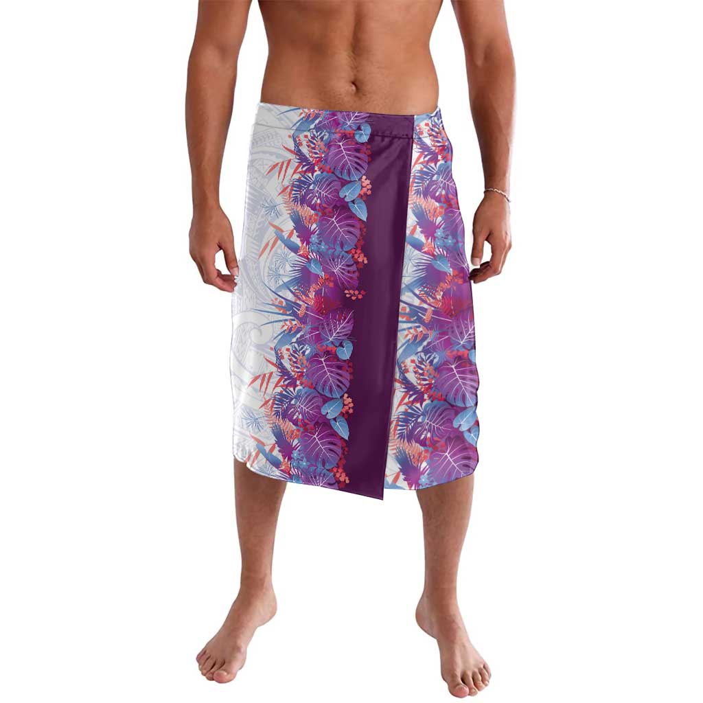 Hawaii Tropical Plant Poni Lavalava Vibrant Polynesian Pattern