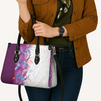 Hawaii Tropical Plant Poni Leather Bag Vibrant Polynesian Pattern