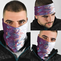 Hawaii Tropical Plant Poni Neck Gaiter Vibrant Polynesian Pattern