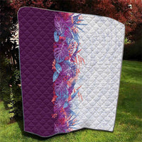 Hawaii Tropical Plant Poni Quilt Vibrant Polynesian Pattern