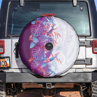 Hawaii Tropical Plant Poni Spare Tire Cover Vibrant Polynesian Pattern LT01 Purple - Polynesian Pride