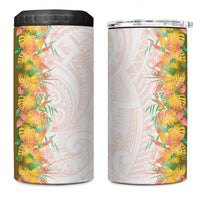 Hawaii Tropical Plant Lenalena 4 in 1 Can Cooler Tumbler Vibrant Polynesian Pattern LT01 One Size: 16 oz Yellow - Polynesian Pride