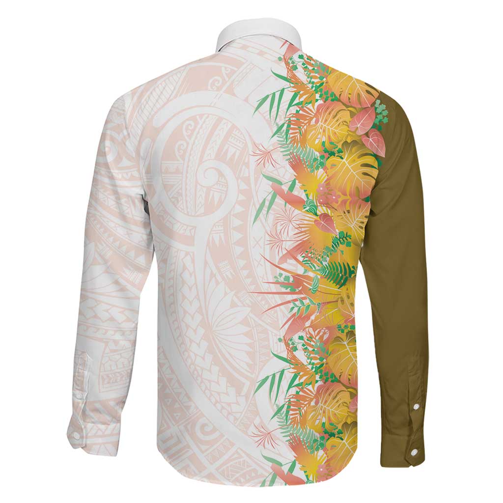 Hawaii Tropical Plant Lenalena Family Matching Summer Maxi Dress and Hawaiian Shirt Vibrant Polynesian Pattern LT01 - Polynesian Pride