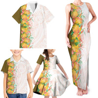 Hawaii Tropical Plant Lenalena Family Matching Tank Maxi Dress and Hawaiian Shirt Vibrant Polynesian Pattern LT01 - Polynesian Pride