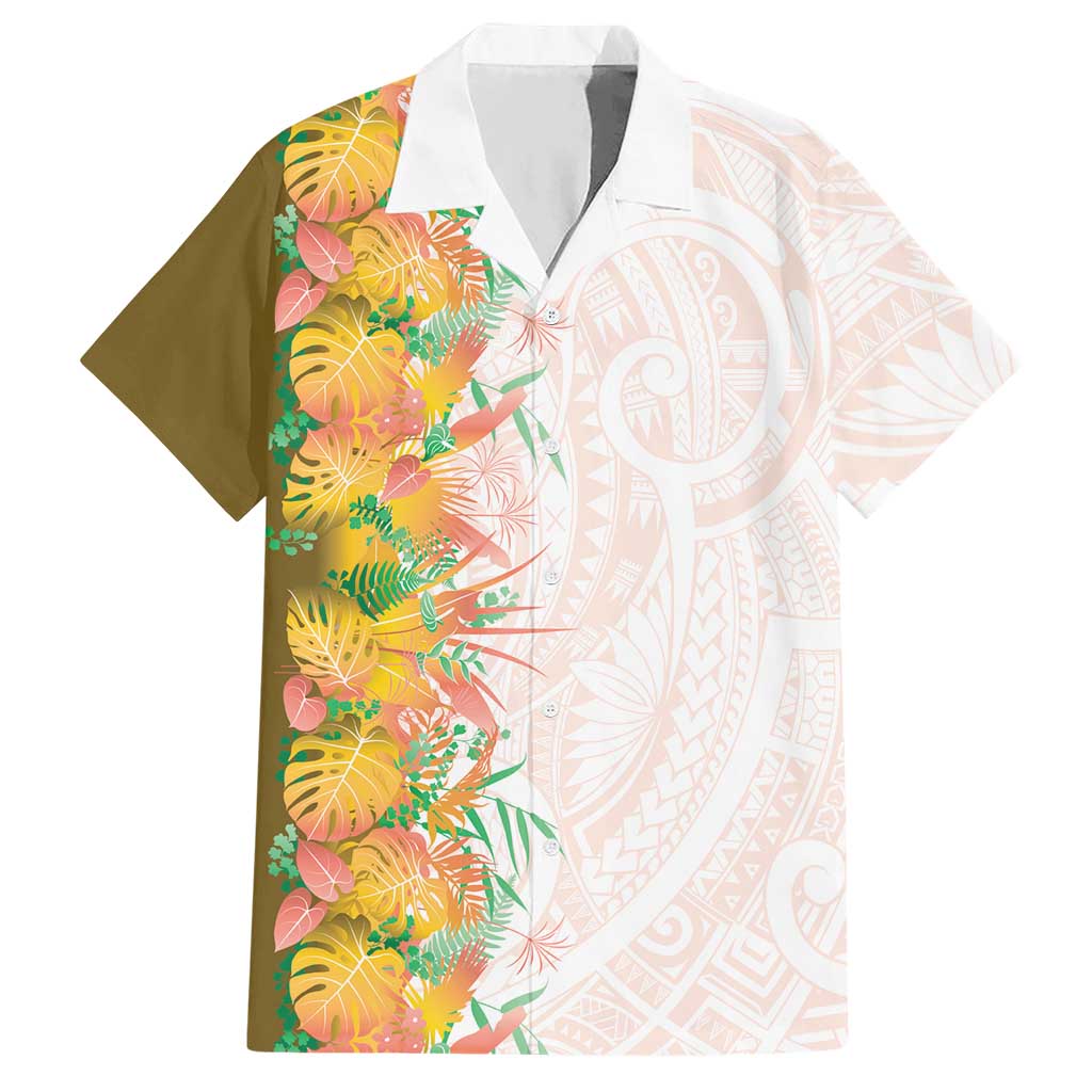 Hawaii Tropical Plant Lenalena Hawaiian Shirt Vibrant Polynesian Pattern LT01 Yellow - Polynesian Pride