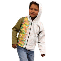 Hawaii Tropical Plant Lenalena Kid Hoodie Vibrant Polynesian Pattern
