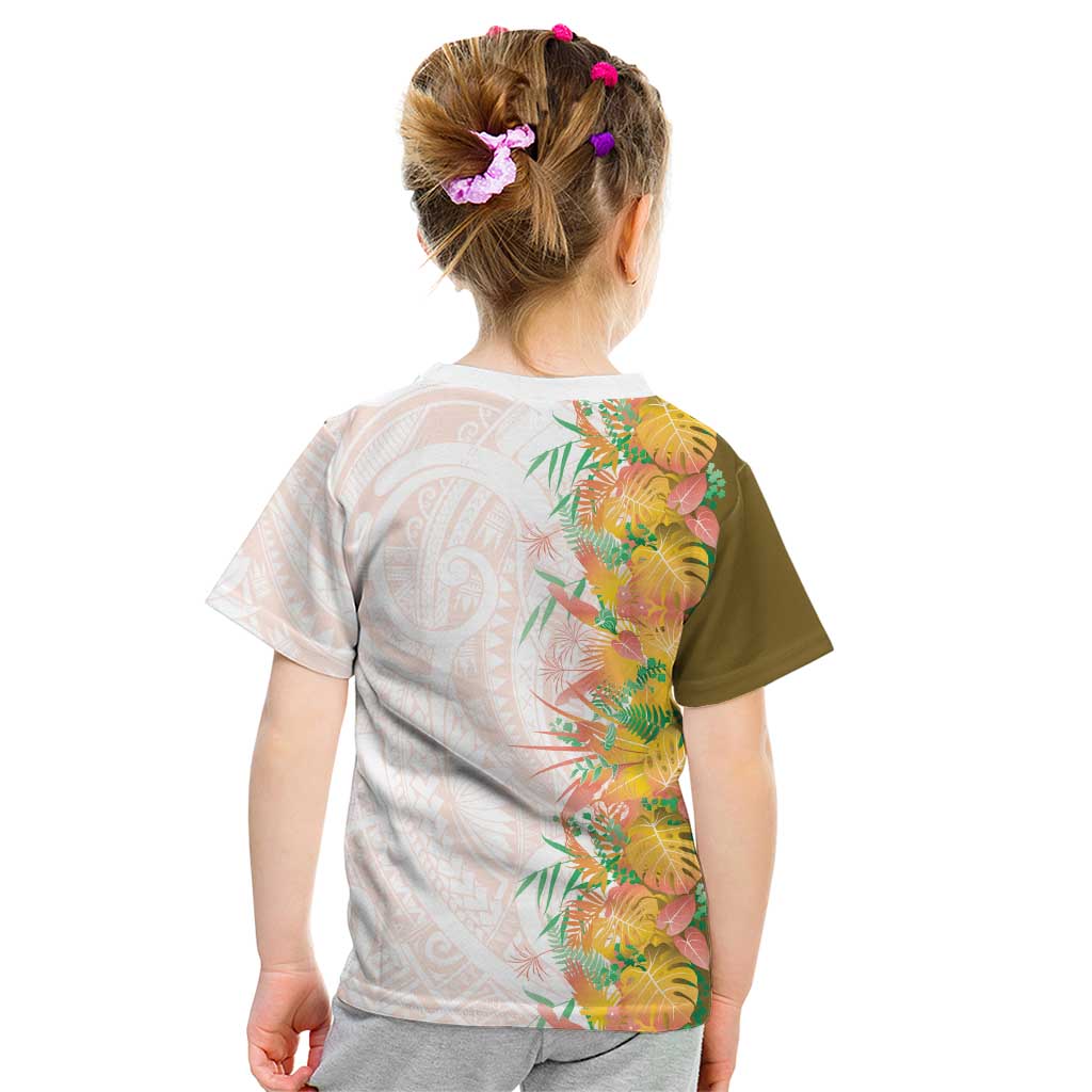 Hawaii Tropical Plant Lenalena Kid T Shirt Vibrant Polynesian Pattern LT01 - Polynesian Pride