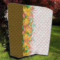 Hawaii Tropical Plant Lenalena Quilt Vibrant Polynesian Pattern