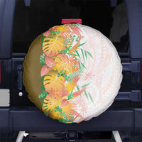 Hawaii Tropical Plant Lenalena Spare Tire Cover Vibrant Polynesian Pattern