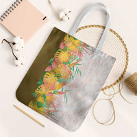 Hawaii Tropical Plant Lenalena Tote Bag Vibrant Polynesian Pattern