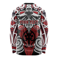 Personalised Maori Ngapuhi Long Sleeve Shirt Silver Fern Kowhaiwhai Art LT01 - Polynesian Pride