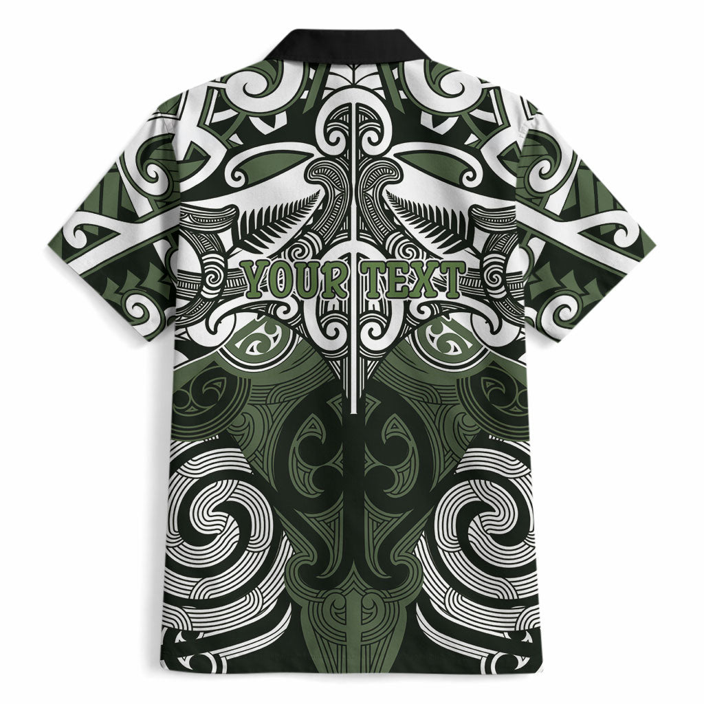 Personalised Maori Ngati Awa Hawaiian Shirt Silver Fern Kowhaiwhai Art LT01 - Polynesian Pride