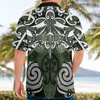 Personalised Maori Ngati Awa Hawaiian Shirt Silver Fern Kowhaiwhai Art LT01 - Polynesian Pride
