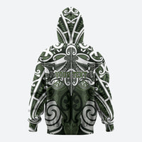 Personalised Maori Ngati Awa Hoodie Silver Fern Kowhaiwhai Art LT01 - Polynesian Pride