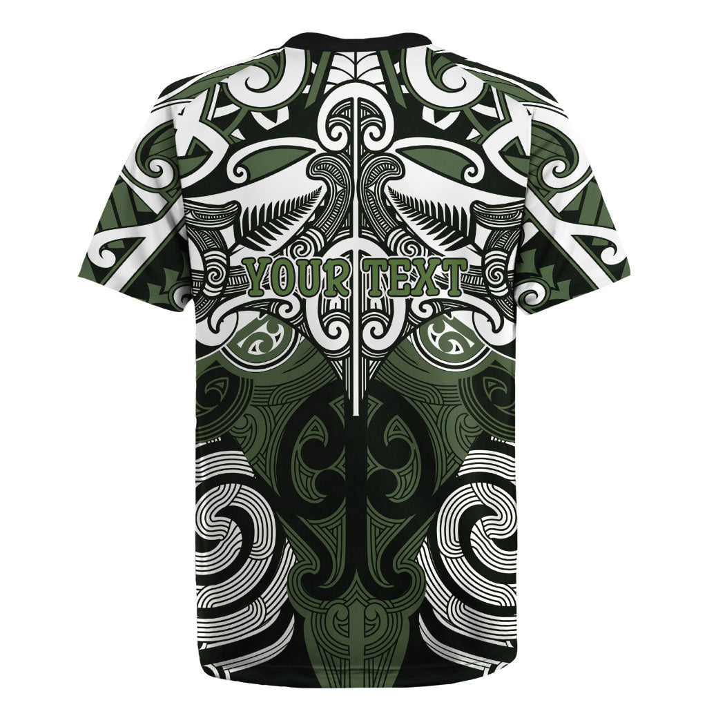 Personalised Maori Ngati Awa Rugby Jersey Silver Fern Kowhaiwhai Art LT01 - Polynesian Pride