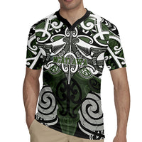 Personalised Maori Ngati Awa Rugby Jersey Silver Fern Kowhaiwhai Art LT01 - Polynesian Pride