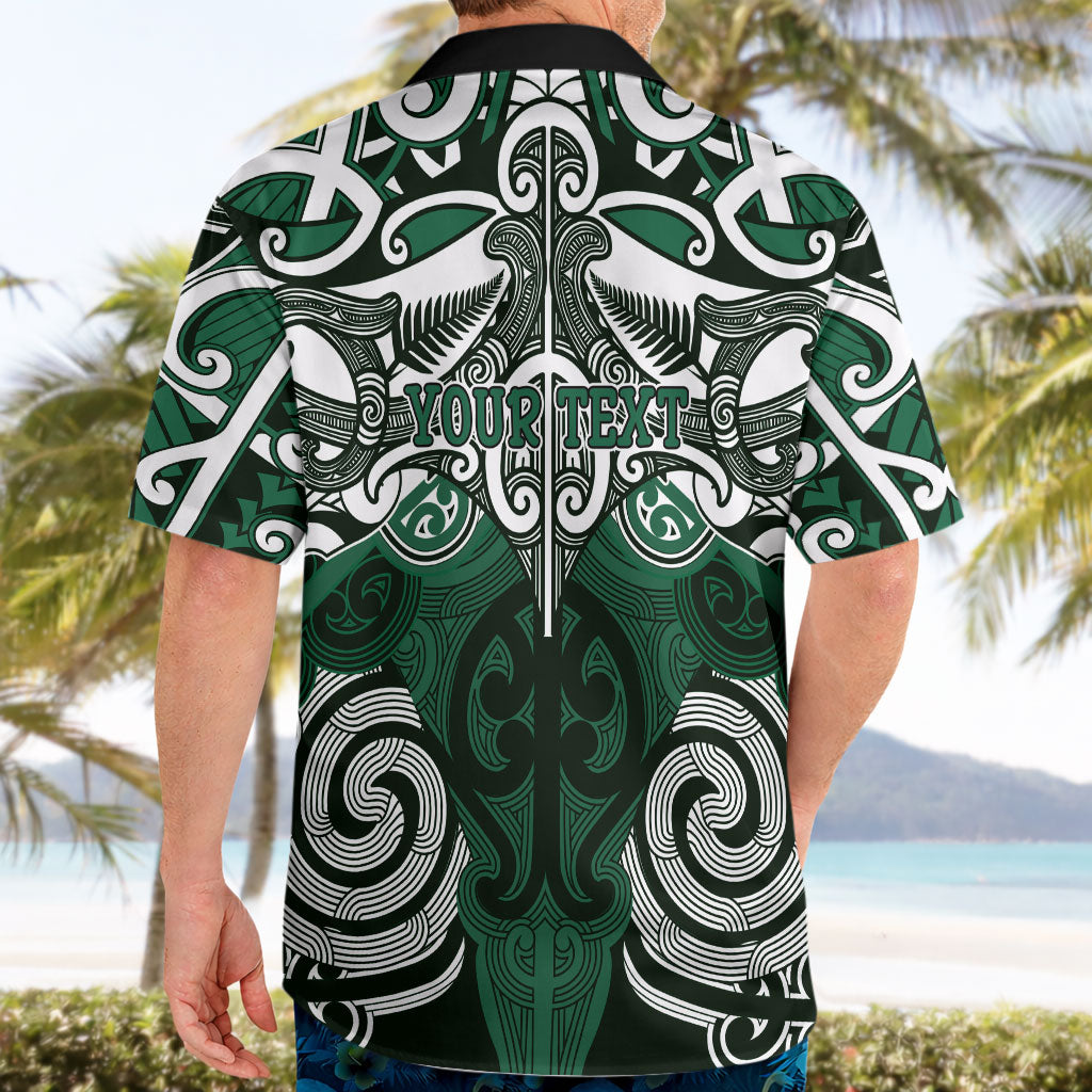 Personalised Maori Ngati Maniapoto Hawaiian Shirt Silver Fern Kowhaiwhai Art LT01 - Polynesian Pride
