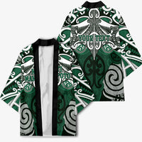 Personalised Maori Ngati Maniapoto Kimono Silver Fern Kowhaiwhai Art LT01 - Polynesian Pride