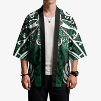Personalised Maori Ngati Maniapoto Kimono Silver Fern Kowhaiwhai Art LT01 - Polynesian Pride