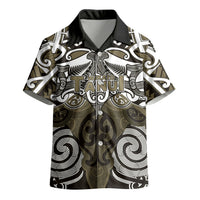 Personalised Maori Waikato Tainui Kid Hawaiian Shirt Silver Fern Kowhaiwhai Art LT01 - Polynesian Pride