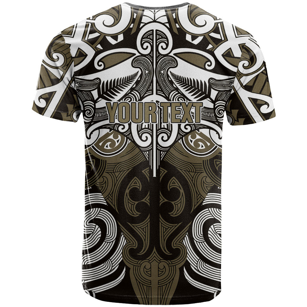 Personalised Maori Waikato Tainui T Shirt Silver Fern Kowhaiwhai Art LT01 - Polynesian Pride