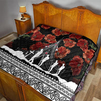 New Zealand ANZAC Day Quilt Poppy With Polynesian Pattern LT01 - Polynesian Pride
