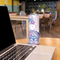 Kia Ora Maori New Zealand Pastel Skinny Tumbler Sun Ta Moko Lilac Version LT01 - Polynesian Pride