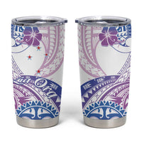 Kia Ora Maori New Zealand Pastel Tumbler Cup Sun Ta Moko Lilac Version LT01 Purple - Polynesian Pride