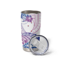 Kia Ora Maori New Zealand Pastel Tumbler Cup Sun Ta Moko Lilac Version LT01 - Polynesian Pride