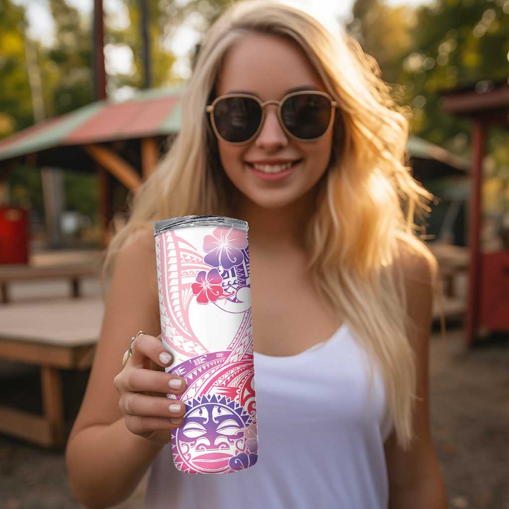Kia Ora Maori New Zealand Pastel Skinny Tumbler Sun Ta Moko Sweet Version LT01 - Polynesian Pride